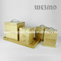 Recipiente de armazenamento de bambu definido (WKB0307A / B / C, WKB0308A)